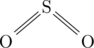  \chemfig{S(=[:220]O)(=[:320]O)} 