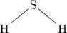  \chemfig{S(-[:220]H)(-[:320]H)} 